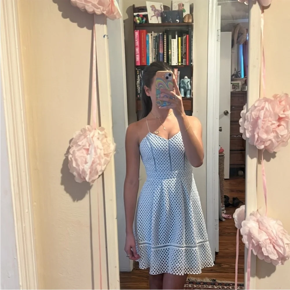 Top Shop blue and white dress - Picture 5 of 7